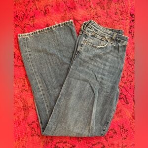 Zara Blue Flare & Wide Leg Jeans